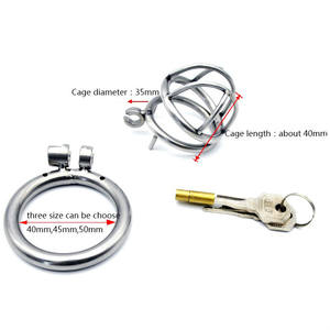 Dispositif de chasteté en métal pour homme, verrouillage du pénis esclave, cage à pénis anti-érection, jouets sexuels pour adultes pour hommes - Product Image 5