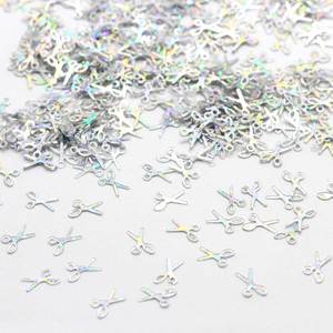 Paillettes Sciolte in PVC a Forma di Forbice da 7mm, Glitter per Nail Art, Manicure, Cucito, Decorazioni Matrimoniali e Coriandoli - Product Image 6