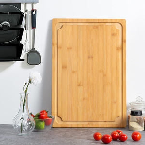 Planche à découper en bambou extra large XXL, qualité professionnelle, bloc de découpe rectangulaire, antibactérien - Product Image 5