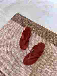 Sandales plates en daim souple de qualité supérieure pour femmes, confortables pour la marche en plein air, la plage, chaussures décontractées - Product Image 3