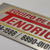 Plaque de signalisation en acier inoxydable personnalisée gravée avec logo, étiquette métallique pour votre marque – Offre Spéciale