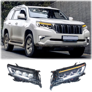 Faros Delanteros LED Completos para <span class=keywords><strong>Toyota</strong></span> <span class=keywords><strong>Land</strong></span> <span class=keywords><strong>Cruiser</strong></span> <span class=keywords><strong>Prado</strong></span> 150 2018-<span class=keywords><strong>2023</strong></span>, Triple Lente, Cuatro Lentes, DRL, Señal de Giro Secuencial, Plug and Play - Product Image 1