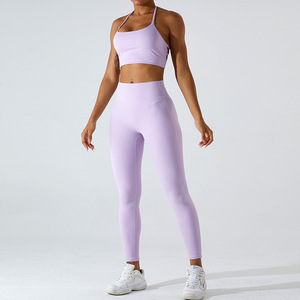 2023 New Cross Straps Bandage Yoga Bra Running Gym Clothing for Women Custom Sports Underwear Workout <strong>Clothes</strong> Activewear Bras - Product Image 5