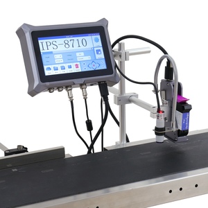 IPS-8710 1 To 2 Heads Online Ink Jet Coding Machine Automatic Batch Coder Inkjet Printer Expiry Date Bottle Carton Box TIJ