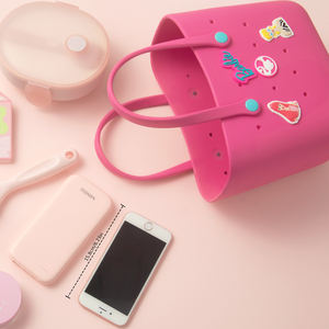 MINISO <span class=keywords><strong>Barbie</strong></span> Sunlight Shine Series Bolso de moda de verano para niñas Bebé Eva Bolsa de <span class=keywords><strong>playa</strong></span> impermeable de goma con cierre abierto - Product Image 6