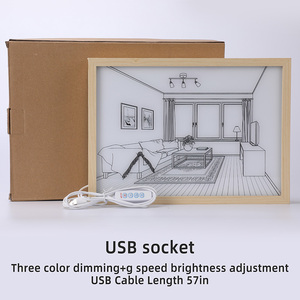 Peinture à lumière ambiante tendance : créez une ambiance lumineuse, art mural LED pour intérieurs élégants - Product Image 5