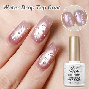 BORN PRETTY Nouveauté <span class=keywords><strong>Top</strong></span> <span class=keywords><strong>Coat</strong></span> Gouttes d'Eau Vernis Gel Transparent Parfait Effet 3D Gouttelettes d'Eau Gel Polish Fournitures pour Ongles - Product Image 2