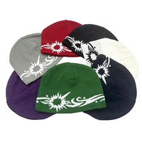 Gorro de Punto Jacquard de Alta Calidad, Transpirable, con Diseño de Anime Vintage, Gorras con Logotipo Personalizado, Gorro de Diseñador Premium al por Mayor
