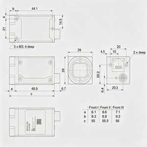 กล้องอุตสาหกรรม Basler A2A1920-51gcBAS ความละเอียด 2.3MP สี ระบบ GigE รุ่น Ace2 Basic สำหรับการมองเห็นด้วยเครื่องจักร - Product Image 1