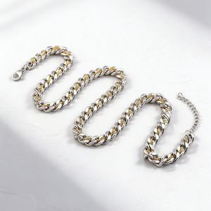 Yunnique – collier chaîne cubaine en acier inoxydable plaqué or pour hommes, style Hip Hop, largeur 20mm, bijoux de loisirs, cadeau - Product Image 3