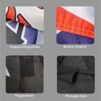 Drapeau personnalisé pour hamburgers, drapeau à plume imprimé recto-verso avec kit de mât, bannière en polyester avec mât inclus pour la promotion des entreprises et des magasins
