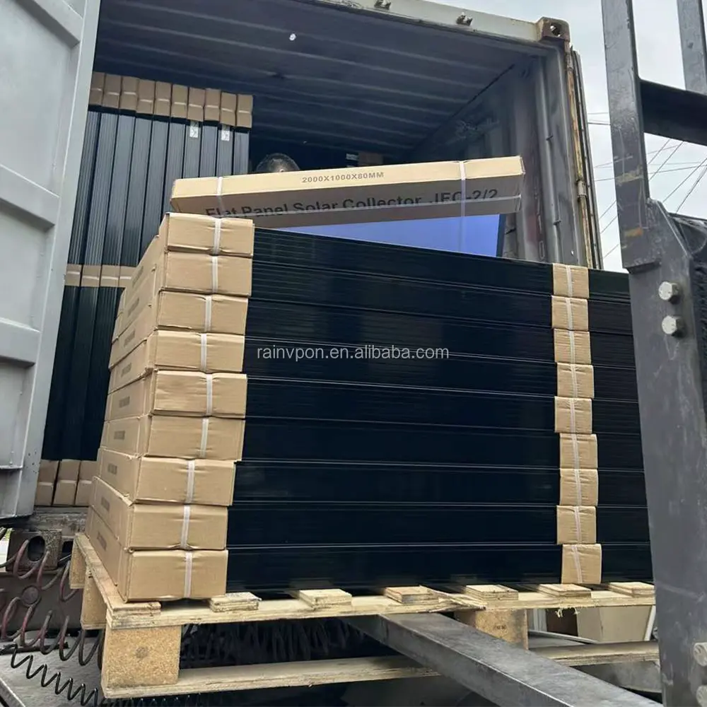KAMAMUTA Metatecno Werks flachplatte Solarkollektor Kupferrohr-Wassererhitzer mit Glasmaterial für thermischen Solargebrauch