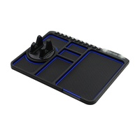 Tapis de rangement universel pour tableau de bord de voiture, support antidérapant, support de téléphone rotatif, plaque de stationnement temporaire, lots en gros