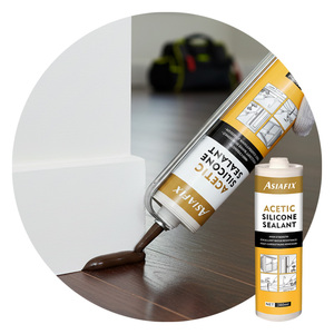 Scellant en <span class=keywords><strong>silicone</strong></span> à l'acide acétique à usage général Adhésif <span class=keywords><strong>sanitaire</strong></span> étanche pour le travail du bois, l'emballage, la construction, le verre <span class=keywords><strong>blanc</strong></span> transparent - Product Image 3