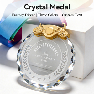 Medallas de Cristal con Logotipo Personalizado <span class=keywords><strong>DILU</strong></span>, Estilo Deportivo, Medallas de Cristal con Forma de Estrella, Medallas de Diamantes Facetados, Placas, Trofeos, Recuerdos, Regalos - Product Image 2