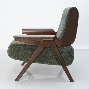 नेडोरिक अवकाश विलासिता लकड़ी के कपड़े आर्मचेयर घरेलू कमरे के उपयोग के लिए कमरे के उपयोग के लिए - Product Image 2