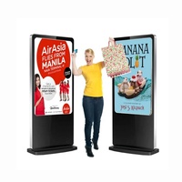 Señalización Digital de Piso con Bisel Ultra Delgado ODM, Sistema Android, Rotación Automática Vertical y Horizontal, Pantalla Publicitaria, Software Personalizado