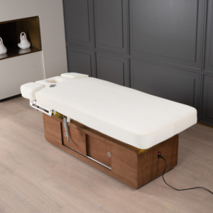 Luxuriöse Moderne Elektrische Kosmetikliege 4 Motoren Klappbar PU Beheizt Spa-Massagetisch Höhenverstellbar für Schlafzimmer Bad Fitnessstudio - Product Image 4
