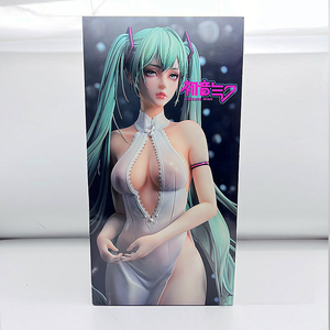 Miku Green Hair Princess Design Anime Figure Girls <span class=keywords><strong>Actio</strong></span> Aime Pvc Figure Figuras de acción para adornos - Product Image 5