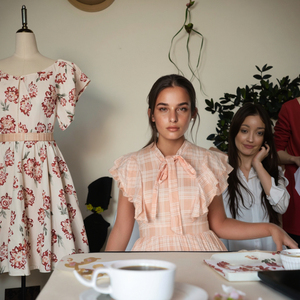 Abito Ricamato Traforato Autunno 2025 per Eventi e Feste, <span class=keywords><strong>Motivi</strong></span> Floreali su Tutta la Superficie, Lunghezza Media, Blu Viola <span class=keywords><strong>Verde</strong></span>, Taglia XXL - Product Image 4