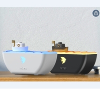 Diffuseur d'air de table innovant pour la maison, humidificateur coloré à lumière LED, diffuseur d'arôme d'huiles essentielles en forme de bateau