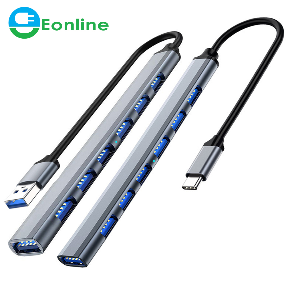 7 в 1 взаимный обмен данными между компьютером и периферийными устройствами C концентратор 3,0 Тип C 4/7 порт мульти разветвитель адаптер OTG USB адаптер питания для Macbook Pro 13 15 Mi Air Pro портативных ПК