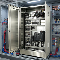 Armoire de distribution extérieure en acier inoxydable, adaptée aux équipements de distribution d'énergie industrielle, coffret de commande électrique 380V
