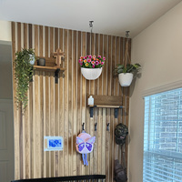 Crochets de plafond robustes en fer noir, supports de suspension à visser pour utilisation intérieure/extérieure, carillons éoliens, décorations de fêtes