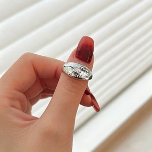 Anillo de Plata de Ley 925 con Forma de Lágrima, Facetado, Pulido, Diseño Abierto Minimalista, Joyería Unisex para Uso Diario - Product Image 3