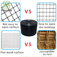 Grillage soudé en acier galvanisé PVC noir pour protection des panneaux solaires contre les oiseaux et les écureuils