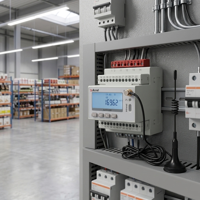 Acrel ADW300 High Precision Din Rail 4G WiFi IoT Energy Meter for Industrial Buildings