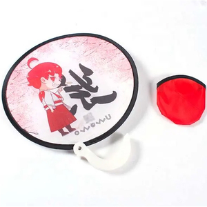Ventilateur pliable avec logo OEM, <span class=keywords><strong>disque</strong></span> volant pour enfants avec étui, ventilateur manuel pliable en nylon rond pour l'été/l'hiver/l'automne - Product Image 6