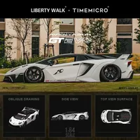 TimeMicro 1:64 LP 700 GT Modèle de voiture miniature en métal alliage, jouet de collection pour unisexe