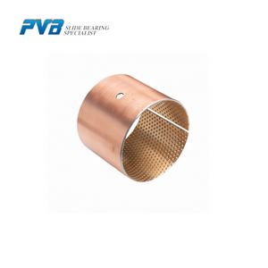 CuSn10Pb10 cobre liga bimetálico bucha, JF-800 aço carbono volta bimetálico rolamento, SAE797 alta com chivela bronze liga Bi Metal Bush - Product Image 2