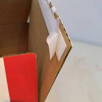 Boîtes postales à verrouillage rapide avec logo personnalisé avec bandes adhésives et bande de déchirure en carton ondulé pliable et gratuit pour expédition