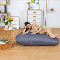 Canapé personnalisé de style américain confortable avec plancher paresseux Petit canapé pouf extensible sans gravité en forme de cacahuète