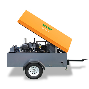 Towable Diesel Điều Khiển Vít Loại Áp Suất 7 Bar Máy Nén Khí Máy Cho Phun Cát - Product Image 1