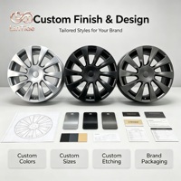 Jantes sport de luxe en aluminium Gunmetal 18, 19, 20 pouces 5x114.3 ET38 pour Audi, Tesla, BMW