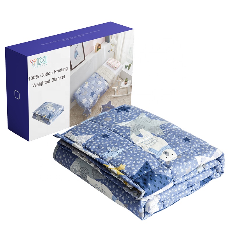 Мультяшный принт 7 фунтов детское одеяло для детей с чувствительным аутизмом утяжеленное одеяло для детей