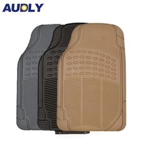 Komplett set Luxus Universal New Design Auto Fußmatten <span class=keywords><strong>4</strong></span> Stück PVC Teppich Set für Auto Pisos Alf ombras Para Auto - Product Image 1