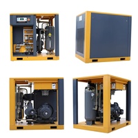 Compresseur d'air industriel à vis Airking 7,5 kW 10 CV 10 bars refroidi par air, stationnaire, certifié CE, entraînement par courroie
