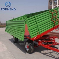 High-quality Durable Farm Tipping Trailer Hydraulic Unloading Agricultural Cart for Harvest Material Transfer