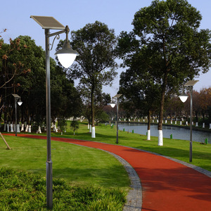 Lampadaire solaire en fer pour jardin, LED 2700K, IP66, détecteur de mouvement, luminaire extérieur non amovible avec garantie de 10 ans - Product Image 4