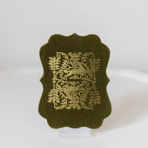 Biglietti di Auguri in Velluto con Motivo Echo in Rilievo Pressato a Mano per Ringraziamenti, Matrimoni, Feste e Natale - Product Image 3