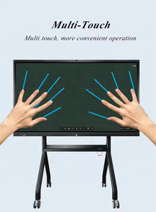 双系统教育公司会议20点触控4K电子数字智能板65英寸<span class=keywords><strong>LED</strong></span>交互式白板 - Product Image 3
