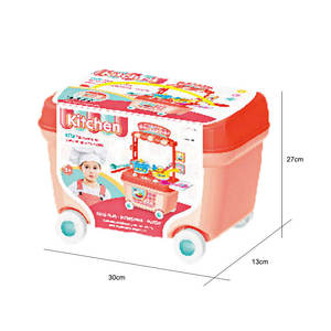 Jeu de cuisine pour enfants, filles, jeu de rôle de chef, jouets de cuisine, kit de puzzle, ensemble de cuisine en plastique pour enfants, pour l'éducation précoce - Product Image 3