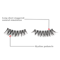 Cils naturels 3D, 10 paires de faux cils en vison, avec votre logo, boîte en papier de Taïwan, cils en bande pour le maquillage