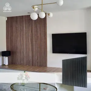 MUMU – panneau acoustique en bois de chêne cendré avec lamelles murales, à utiliser au plafond - Product Image 1