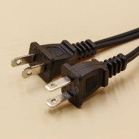 Cable de alimentación de 3 clavijas para electrónica, TV, ordenador, impresora, Radio, Monitor, Samsung, Dell, color negro, 10 amperios, 125 voltios