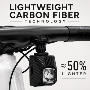 Phares LED pour vélo en fibre de carbone, résistants aux chocs, étanches, anti-éblouissement, suspension, éclairage pour vélo de route - Product Image 1